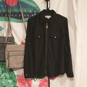 Michael Kors Black Taylored Dress Shirt